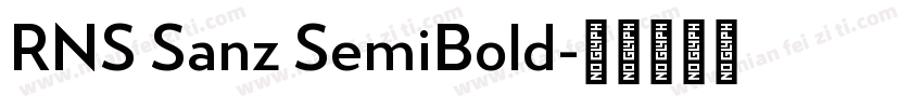 RNS Sanz SemiBold字体转换